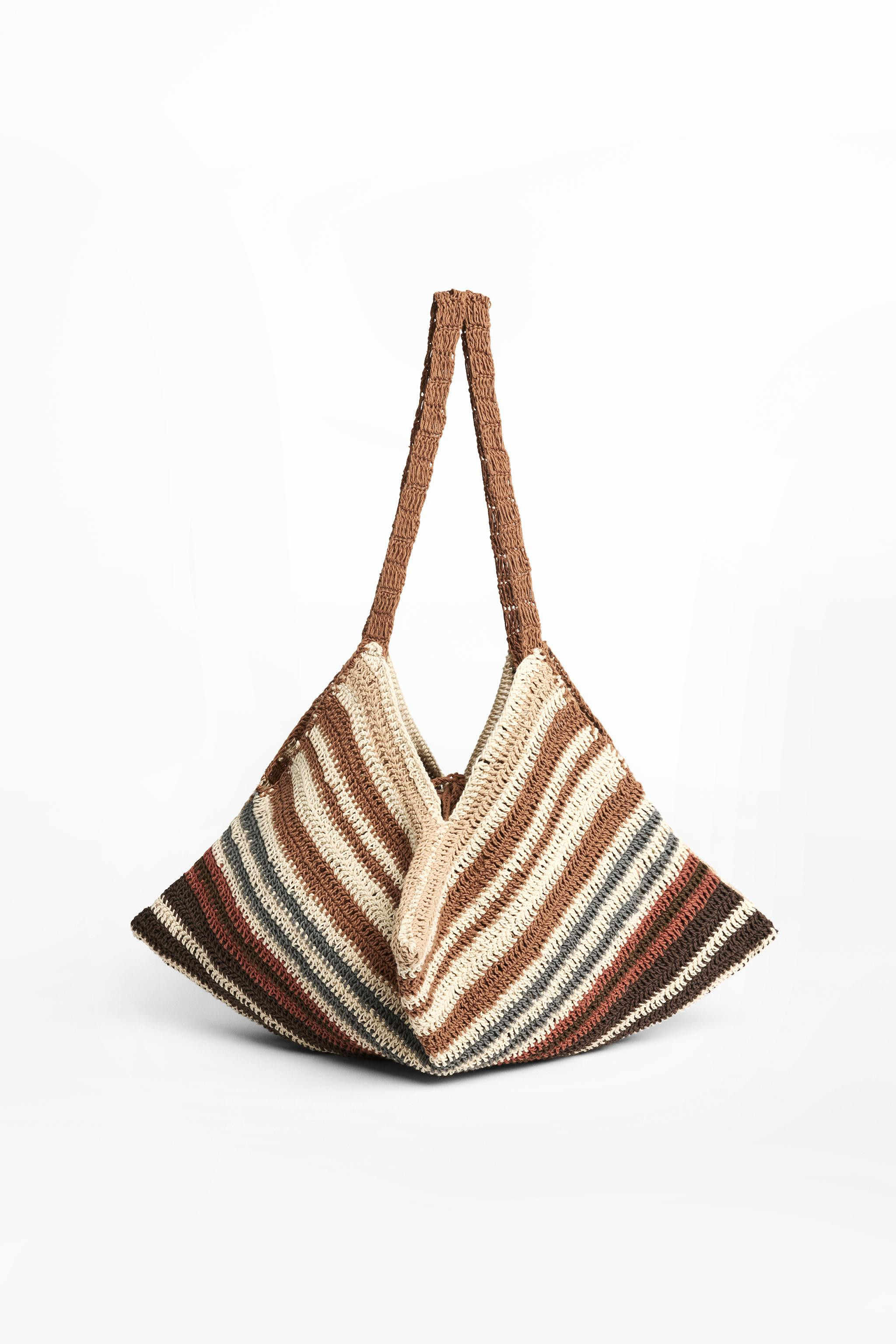 CROCHET-EFFECT SHOULDER BAG | Zara US