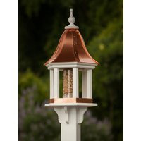 12"" Hexagon Bird Feeder Bell Roof - Copper Or Patina Top With Pvc/Vinyl | Etsy (US)