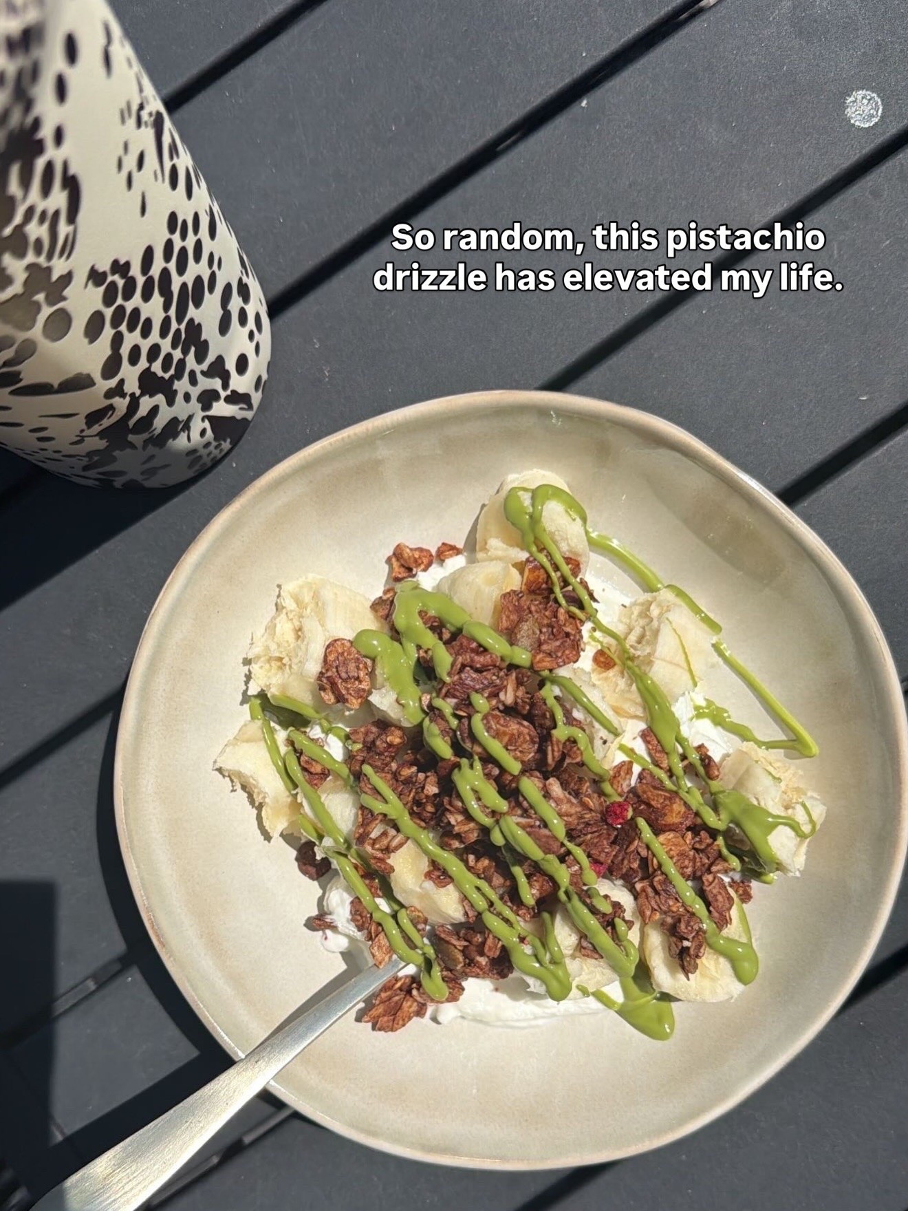 Pistachio drizzle
