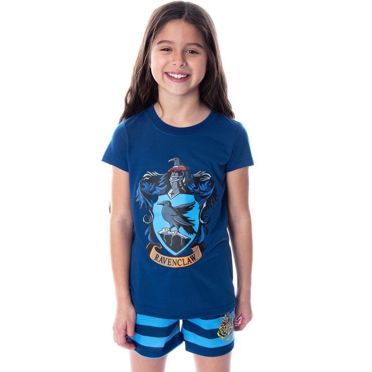 Harry Potter Girls' Hogwarts Castle Shirt and Shorts Pajama Set - All 4 Houses | Target