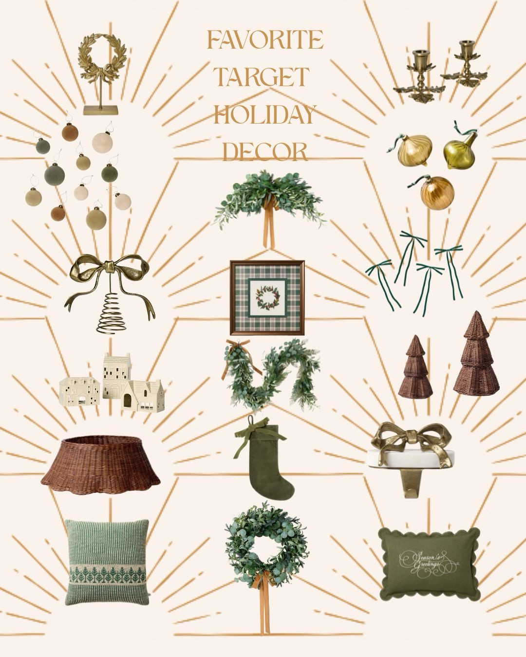 
🎄✨ Favorite Finds Holiday Edition🎄✨I know it’s Wednesday, not Tuesday for favorite finds, but I have to share my favorite GREEN @target holiday decor finds! Most of them are on major SALE right now (up to 50% off)! Posting them now before they all sell out! So many beautiful, affordable options! All linked in my LTK! 

Affordable holiday decor, green holiday decor, favorite decor finds, target holiday decor, deck the halls

#holidaydecor #targetholiday #favoritefinds #greenholidaydecor #affordable #decor #targetdecor
#ltkhome #ltkseasonal #ltkholiday

#LTKFindsUnder100 #LTKSeasonal #LTKSaleAlert