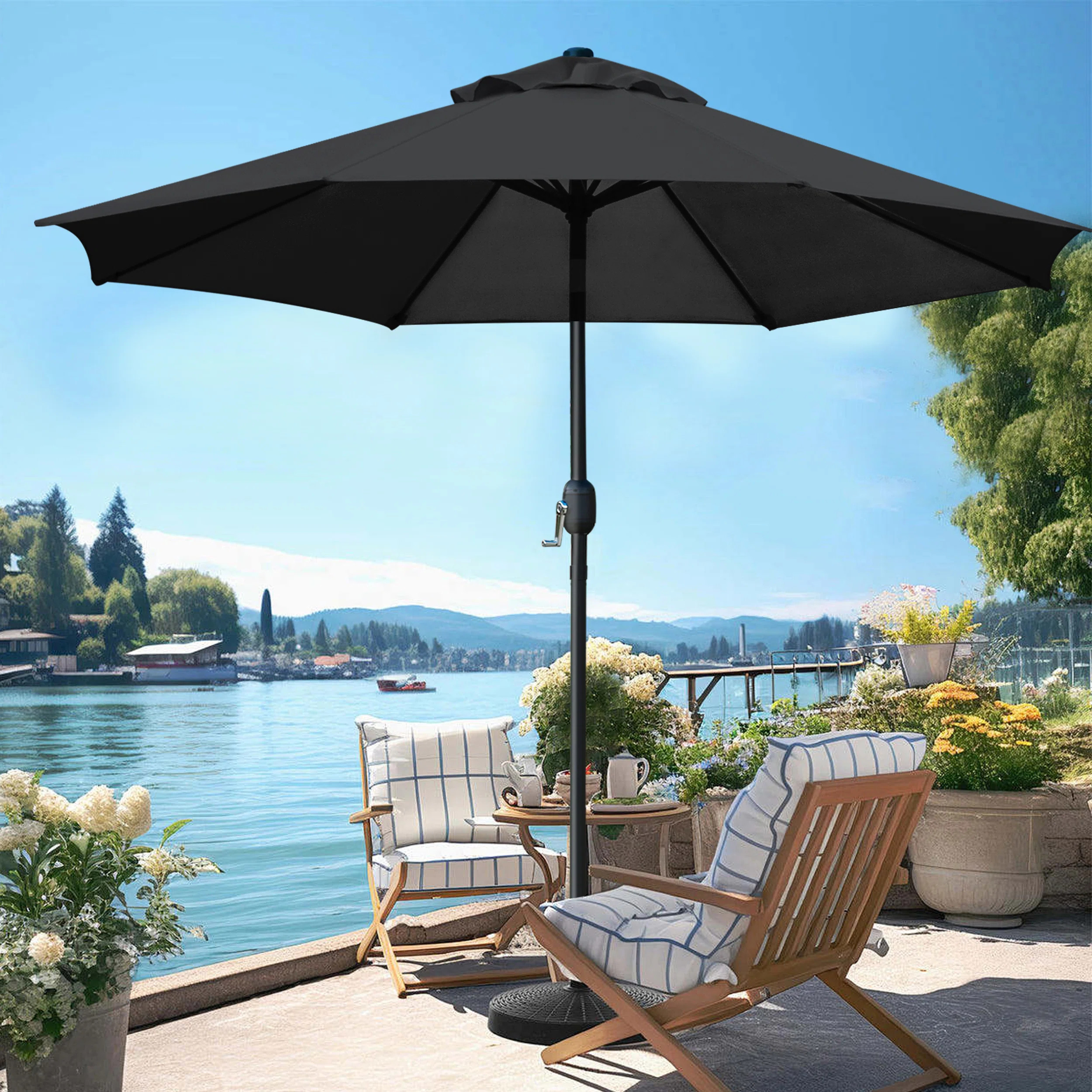Arlmont & Co. Jaenis 108' Tilt Market Umbrella & Reviews | Wayfair | Wayfair North America