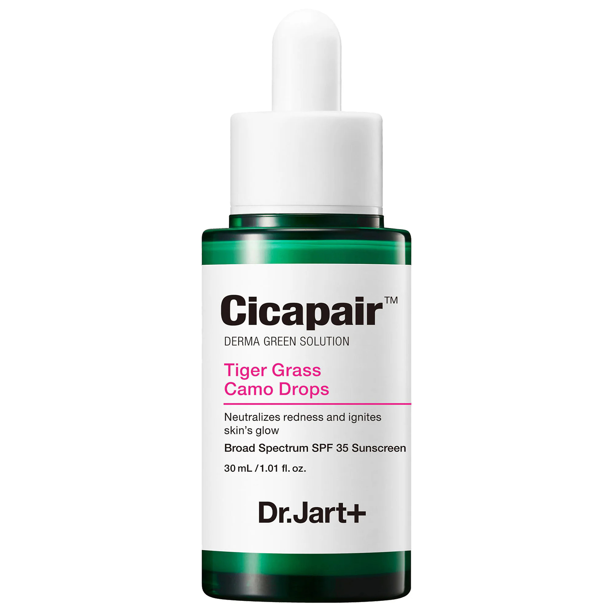 Dr. Jart+ Correcteur de teint Gouttes camo à l'herbe du tigre FPS 35 Cicapair 1 oz/ 30 mL | Sephora (US)