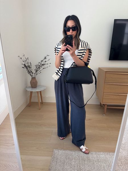 Z supply farah pants. Such good trousers for petites. Wash and dry to make them shorter. 

Z Supply tank xs
Z Supply pants small
Hermes Oran 35
Minnow Swim sweater small. Runs small 
JW Anderson bag 
Celine sunglasses  

Spring outfits, spring style, petite style, vacation outfit 

#LTKshoecrush #LTKfindsunder100 #LTKSeasonal