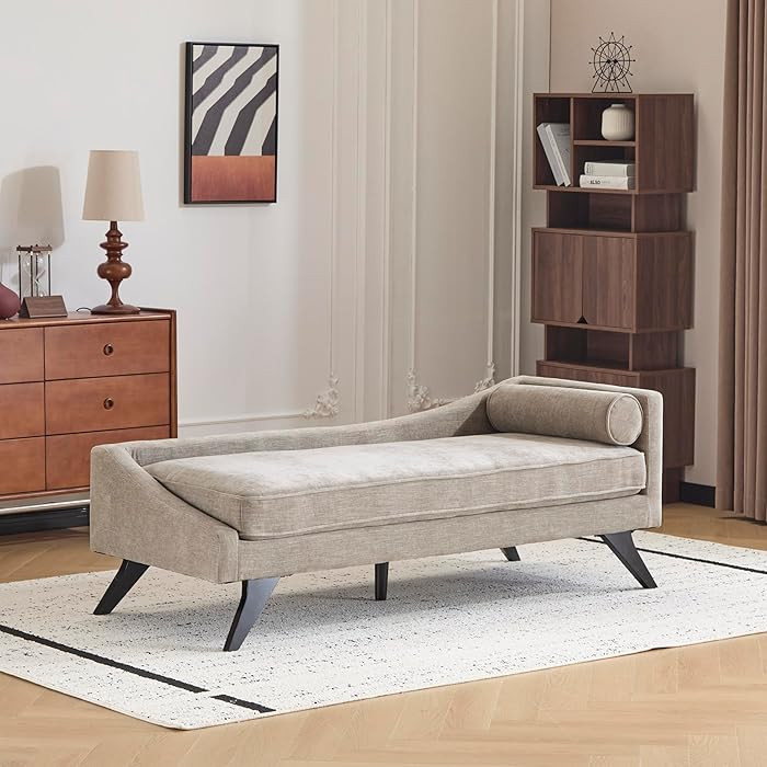 Christopher Knight Home Cagle Upholstered Loveseat Sofa with Splayed Legs, Birch Wood Frame Loung... | Amazon (US)