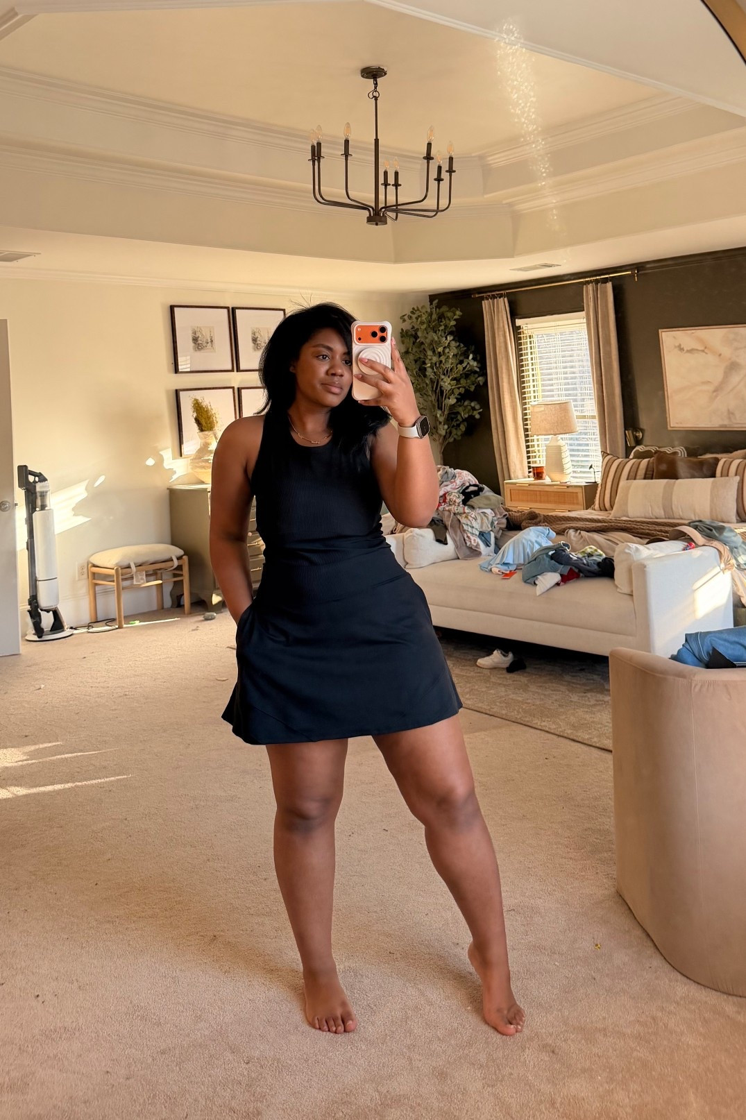 This black activewear is something I’d wear to the store. The skort is comfortable. Soft and I love how it’s comfortable and not too tight. 

#LTKMidsize #LTKfitnessgoals #LTKActive