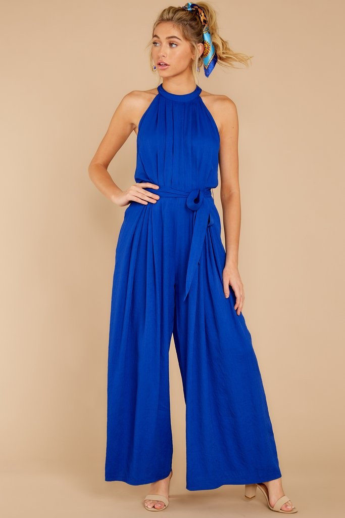 Impressive Poise Royal Blue Jumpsuit | Red Dress 