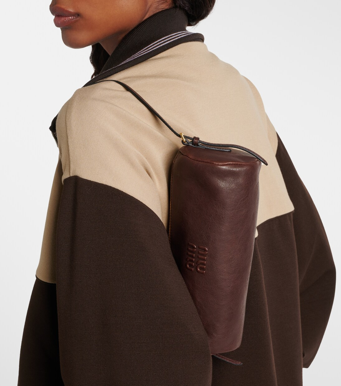 Logo leather shoulder bag | Mytheresa (US/CA)