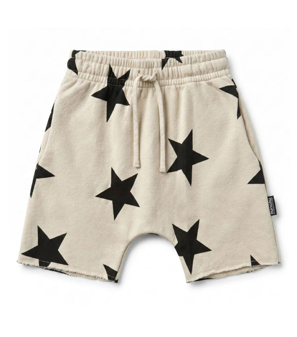 star rounded sweatshorts | nununu