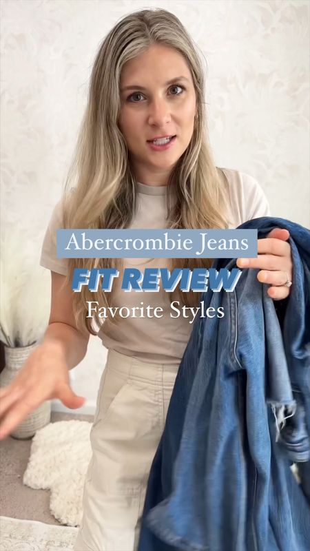 Abercrombie jeans review relaxed fit and ankle straight 
Wearing size 26 and size 27 

#LTKunder100 #LTKstyletip #LTKsalealert