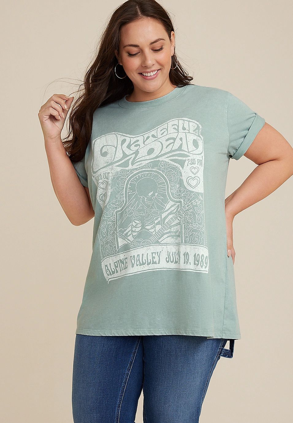 Plus Size Grateful Dead Graphic Tee | Maurices