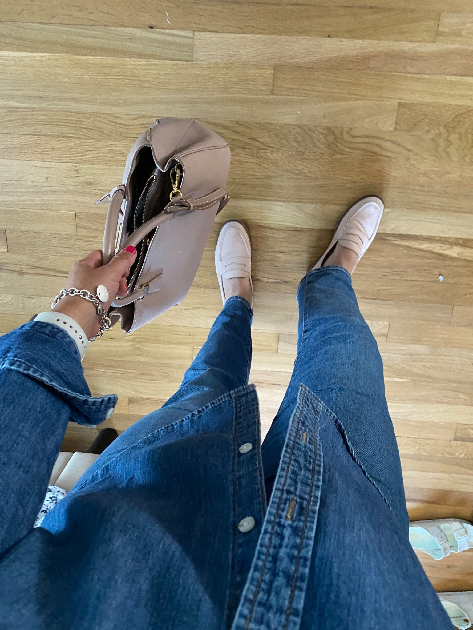 Double denim, Canadian tuxedo, penny loafers, Sperry loafers, west coast preppy 

#LTKMidsize #LTKFindsUnder100 #LTKShoeCrush