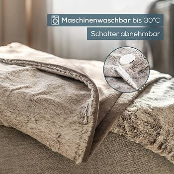 Beurer HD 75 Nordic Electric Blanket, Cosy Fur Look, 6 Temperature Settings, Machine Washable, wi... | Amazon (DE)
