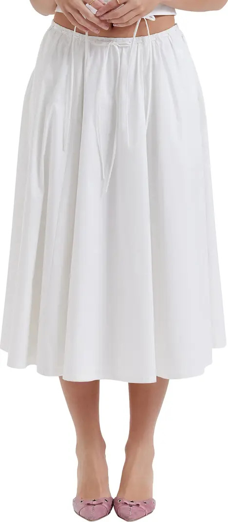 Cora Gathered Lace-Up Skirt | Nordstrom