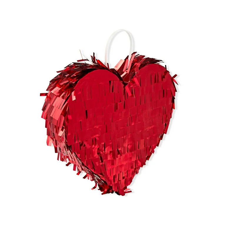 Valentine's Day Red Heart Pinata Decor, 9 in, by Way To Celebrate | Walmart (US)