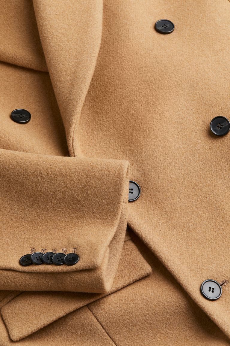 Wool-blend coat - Camel - Ladies | H&M GB | H&M (UK, MY, IN, SG, PH, TW, HK)