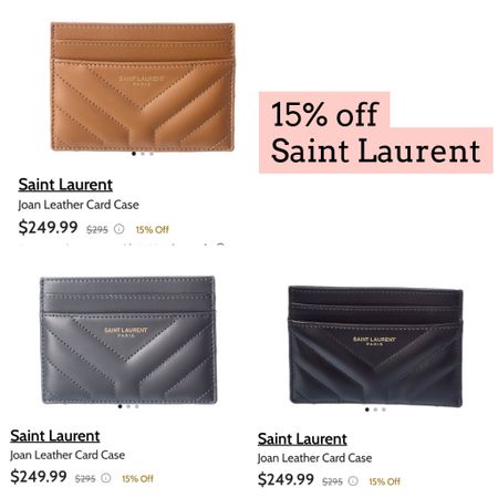 Saint Laurent card case 

#LTKGiftGuide #LTKitbag #LTKsalealert