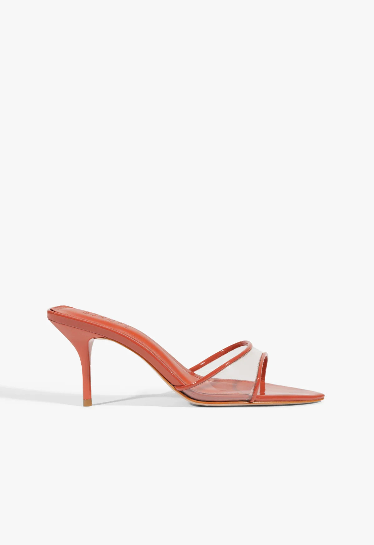 Elodie Stiletto Sandal | Red | Vinyl | Schutz (US)