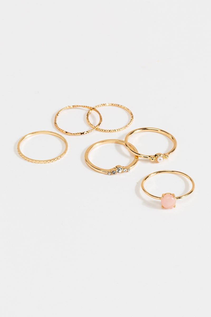Malaysia Textured Ring Set | Francesca's