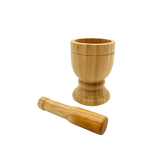 USA Bamboo Mortar and Pestle, Small, Natural | Amazon (US)