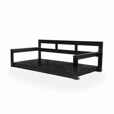 Patio Wooden Twin Size Porch Swing Daybed Frame, Garden Swing Bench Chair with 4 Hanging Ropes for Backyard,Outdoor | Wayfair North America