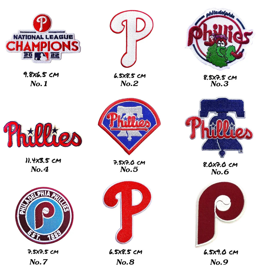 Phillies Baseball Sport Embroidered Patches Logo Iron,Sew on clothes | Etsy (US)