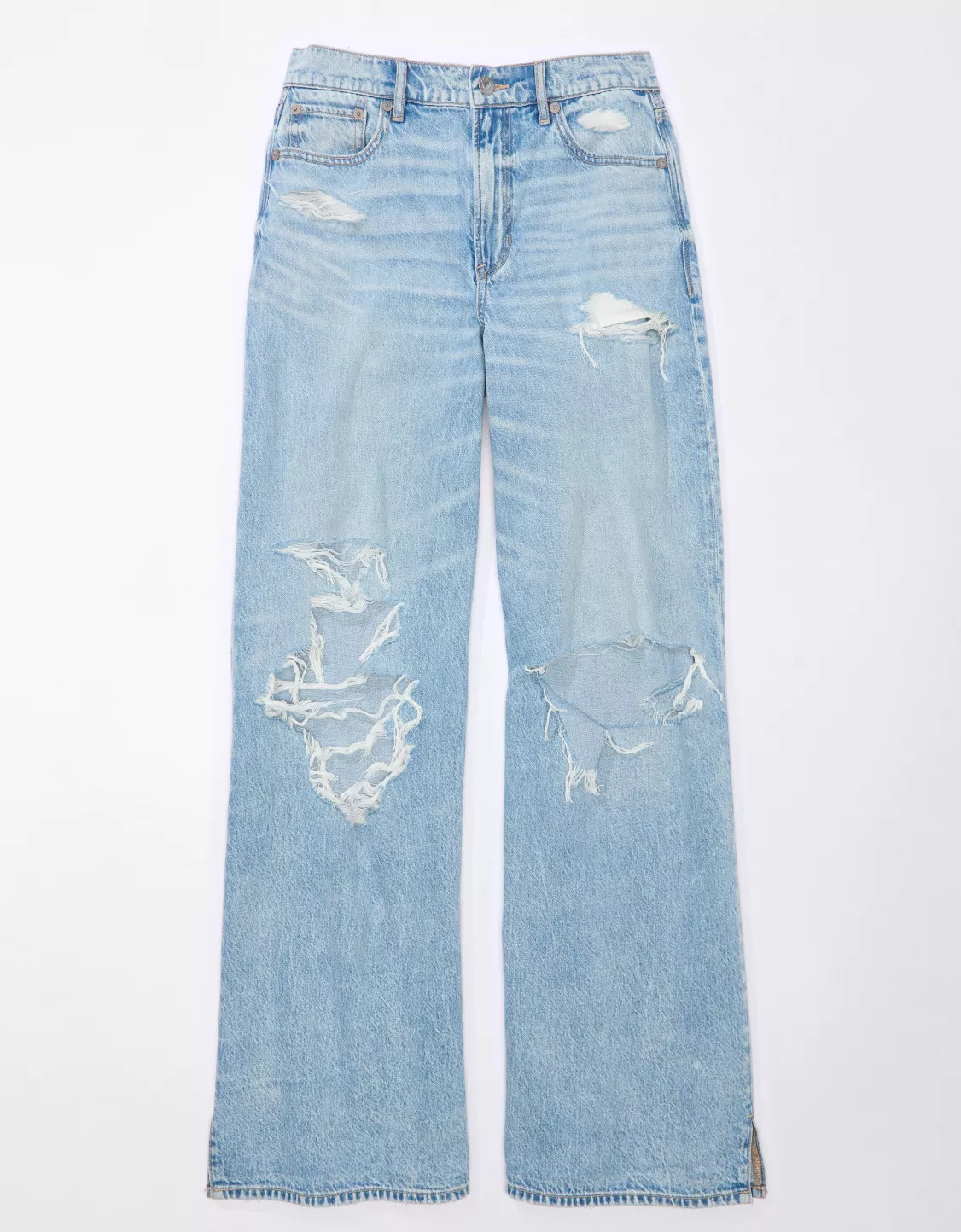 AE Dreamy Drape Super High-Waisted Baggy Wide-Leg Jean | American Eagle Outfitters (US & CA)