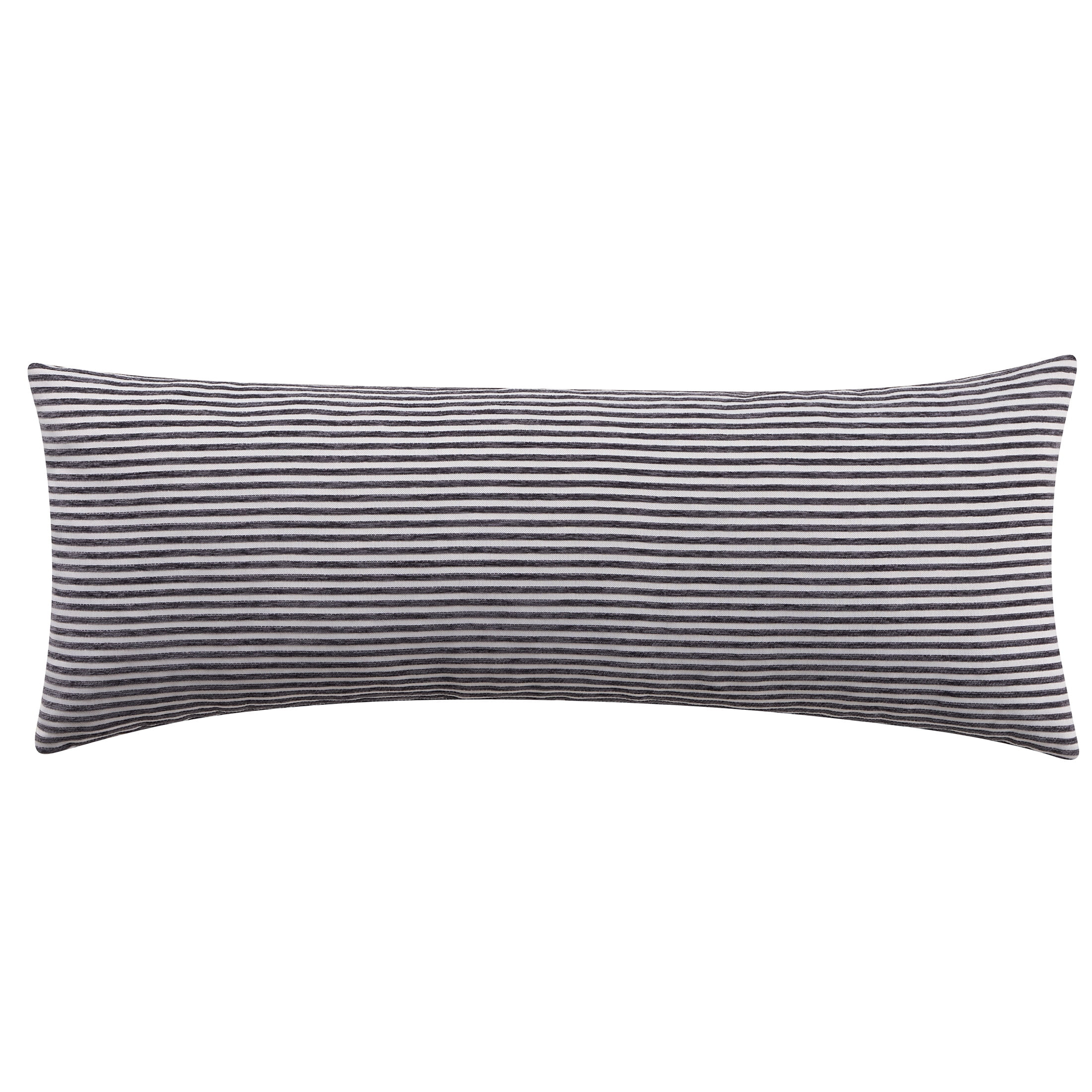 Mainstays 14" x 36" Greystone Yarn Dyed Stripe Lumbar Decorative Pillow | Walmart (US)