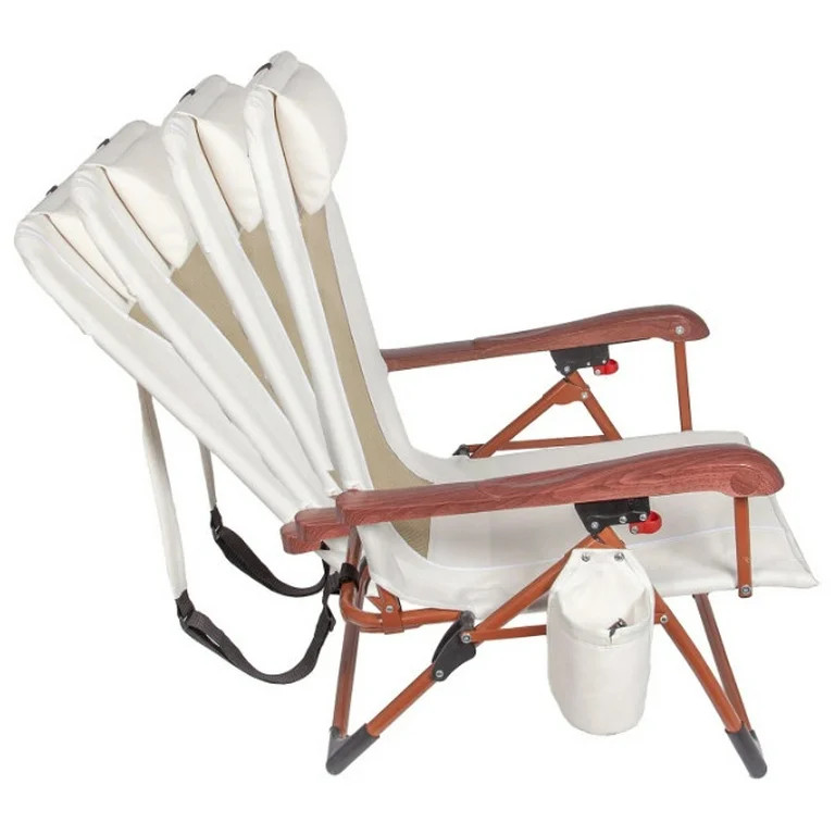 Ozark Trail Low Profile Reclining Glamping Chair, Vanilla Dream | Walmart (US)