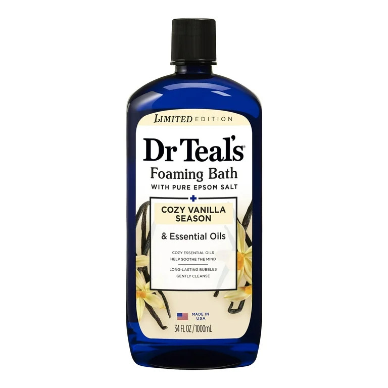 Dr Teal's Cozy Vanilla Season Foaming Bath, 34 fl.oz. | Walmart (US)