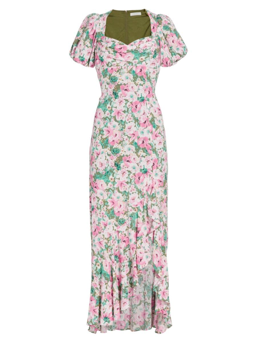 Dayanara Floral Ruffled Maxi Dress | Saks Fifth Avenue