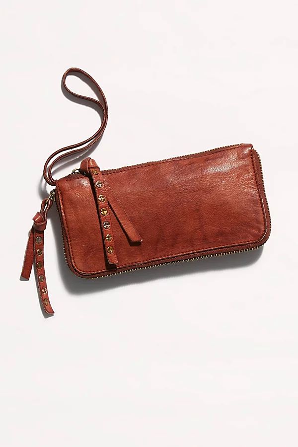 Distressed Wallet by Free People, Cognac, One Size | Free People (Global - UK&FR Excluded)
