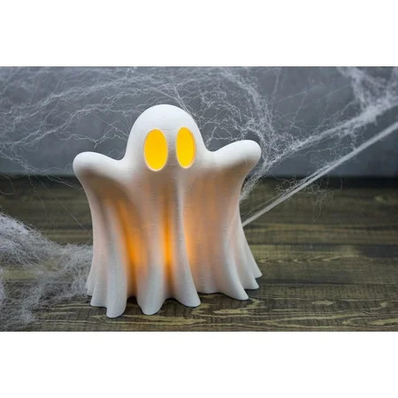 Ghost with LED Tea Light, 1 Piece, White | Walmart (US)