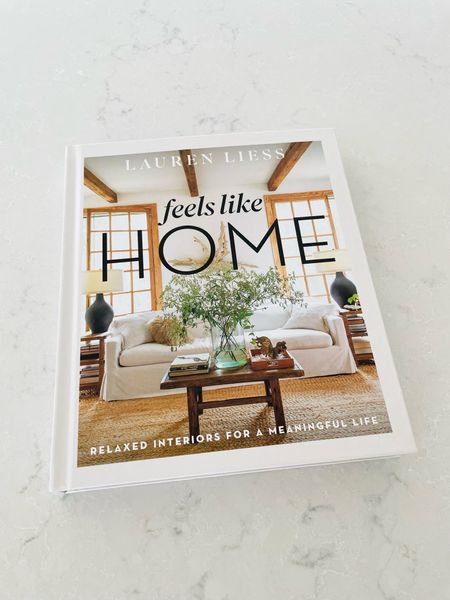 The newest addition to my collection of design books: Feels Like Home by Lauren Liess.
It’s either going on our entryway console table or living room coffee table. Stay tuned! A gorgeous book filled with beautiful decorating inspiration. I ordered mine from Serena & Lily, but it’s available on Amazon too.

#LTKunder50 #LTKhome #LTKFind
