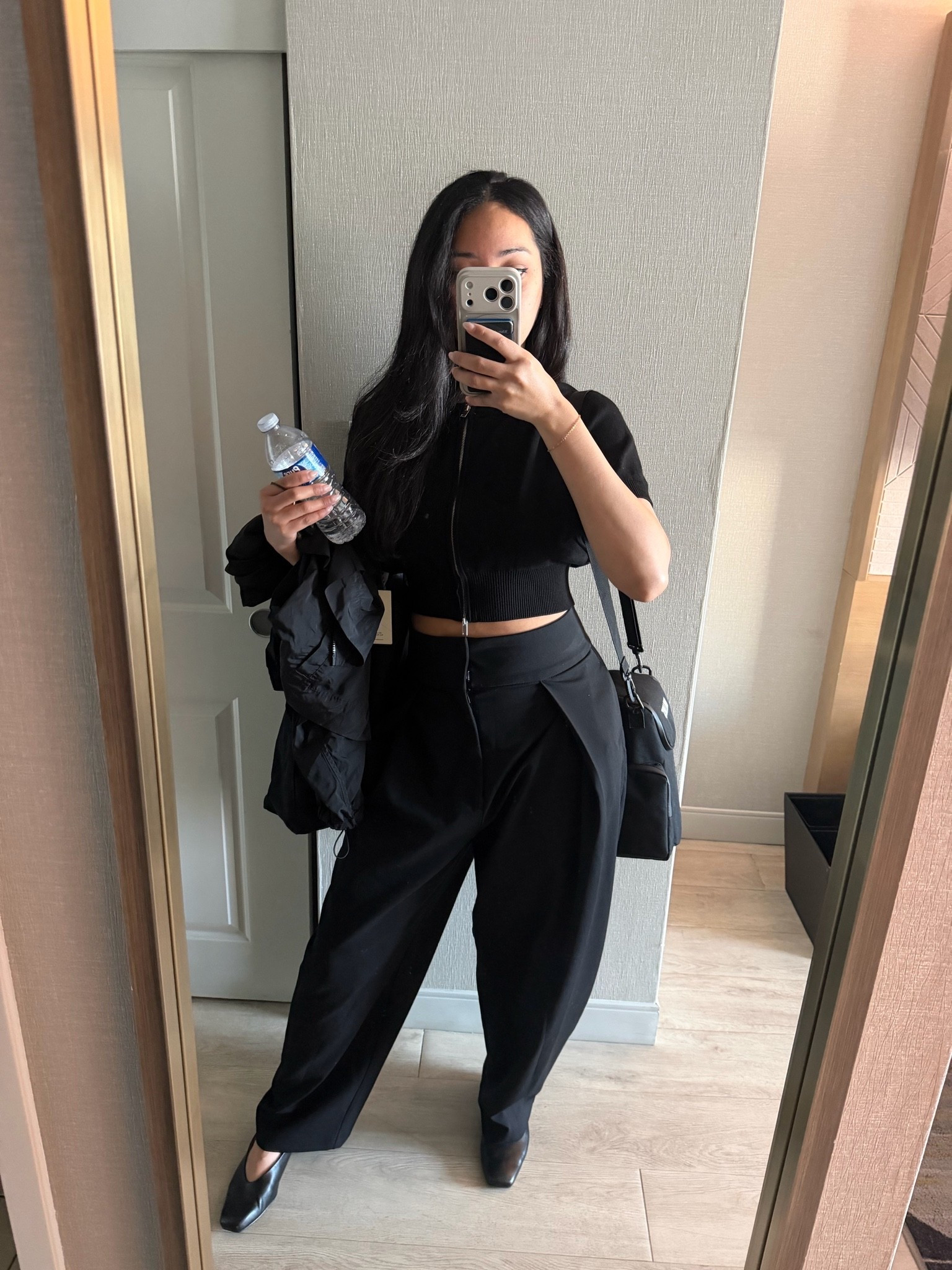 Quick work outfit - top and bottoms are from Zara (unable to tag 🥲). Tote bag is from New York or Nowhere

#LTKdayinmylife #LTKWorkwear #LTKootd