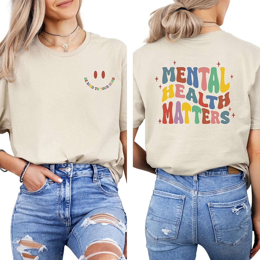 IHK Motivational Shirt, Mental Health Matters Shirt, Anxiety Shirt, Therapist Shirt, Psychologist... | Amazon (US)