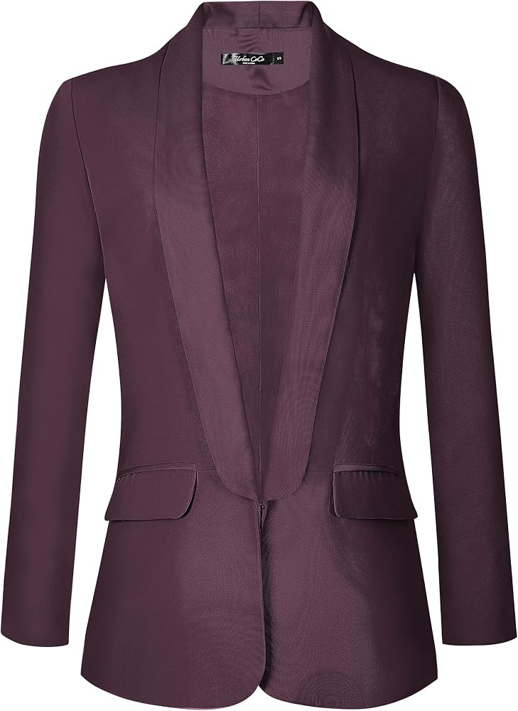 Urban CoCo Women's Office Blazer Jacket Open Front Womens Blazers for Work Professional | Amazon (US)