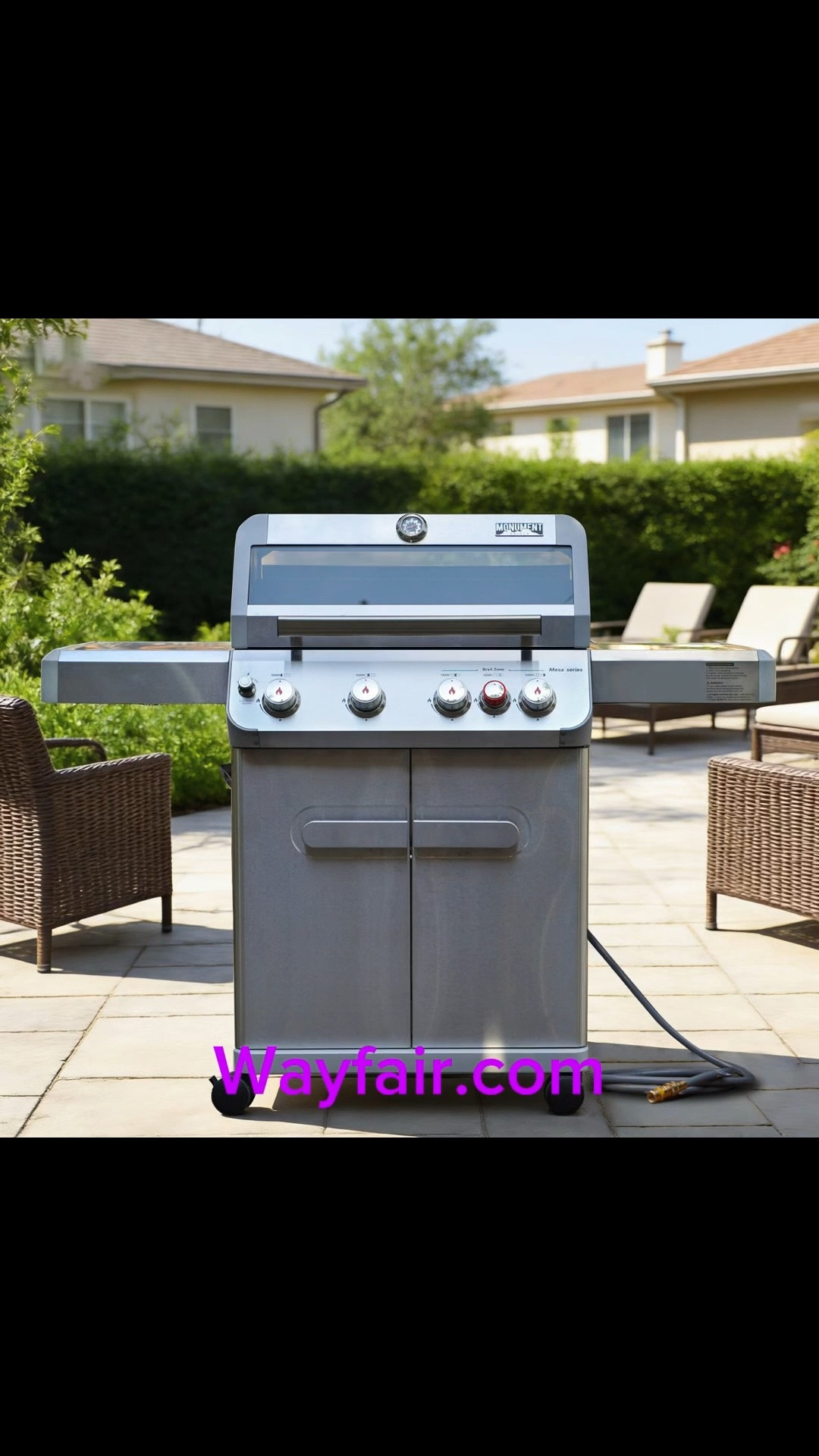 Monument Grills Mesa 415BZ, 4+1 Burner Liquid Propane Infrared Gas Grill with Side Burner and Cabinet, 62,000 BTU – Perfect for Family BBQs, Holiday gift

#LTKdayinmylife #LTKHome #LTKActive