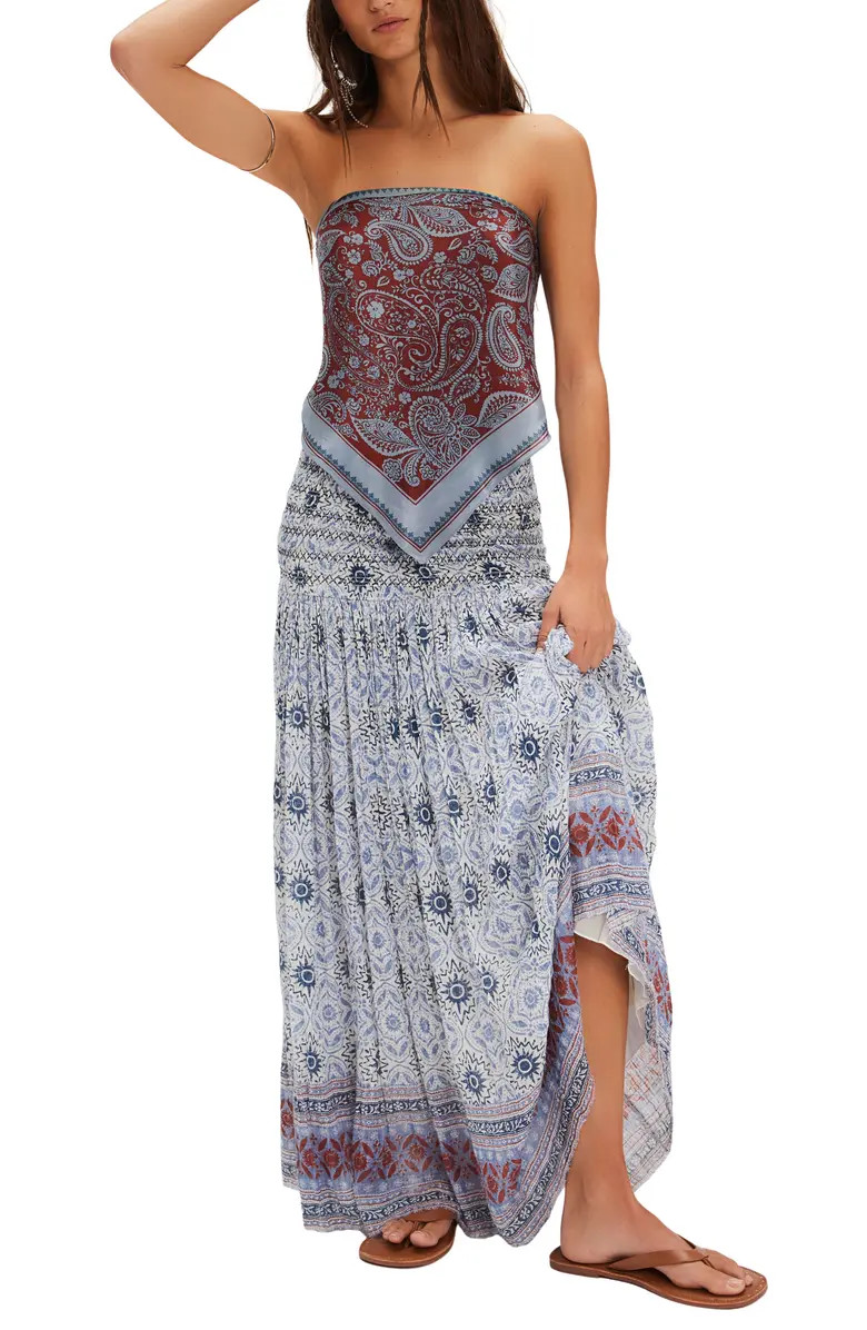 Ravenna Tie Dye Gauze Maxi Skirt | Nordstrom