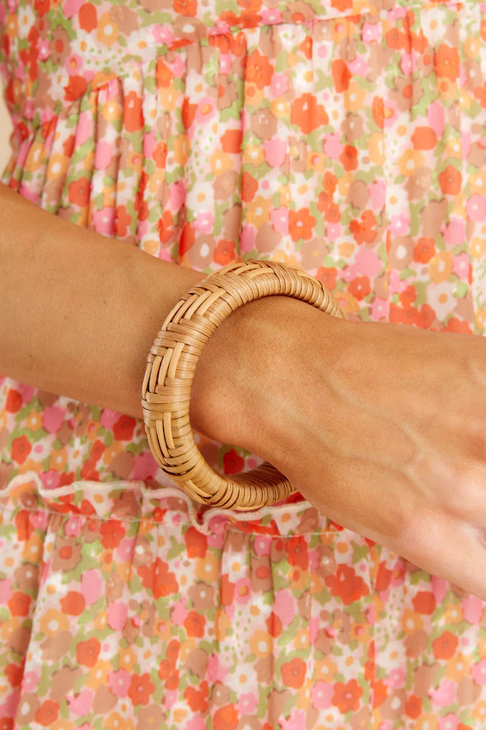 All In Style Rattan Bangle | Red Dress 