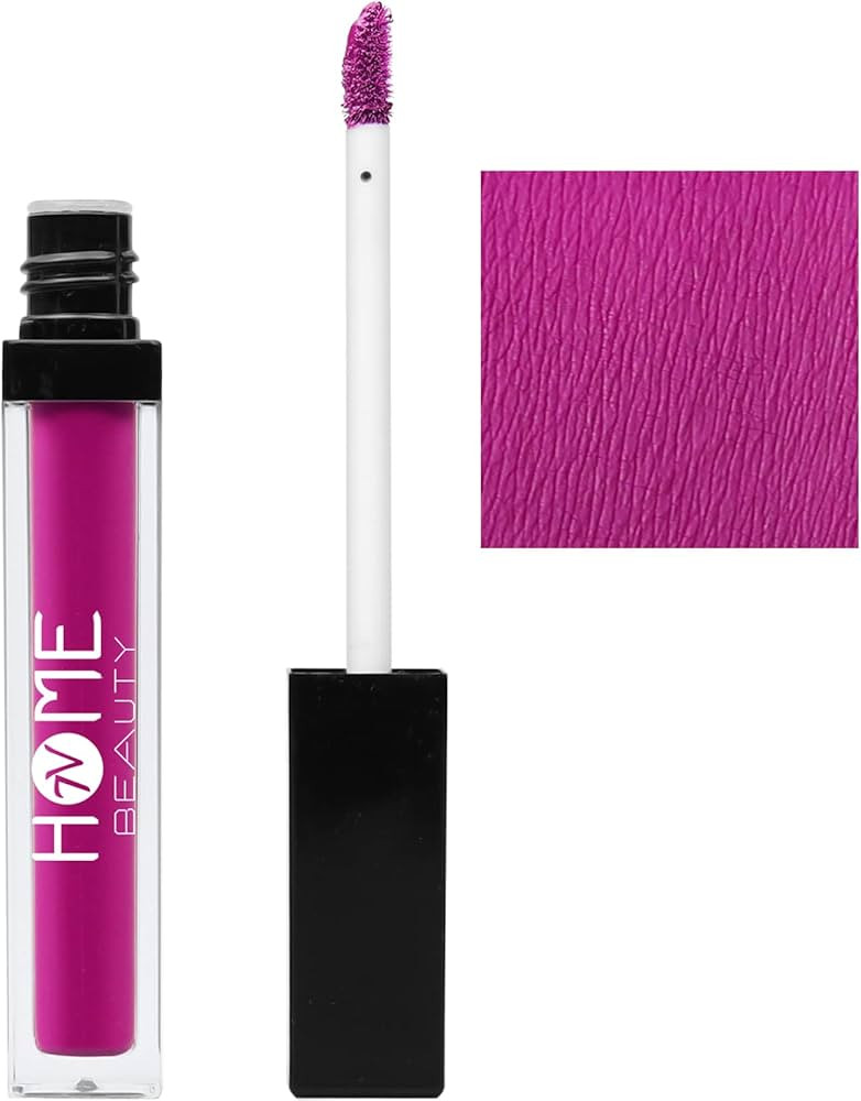 Fuchsia Pink Matte Liquid Lipstick, Long Lasting High Pigmented Non-stick Waterproof Rose Pink Li... | Amazon (US)