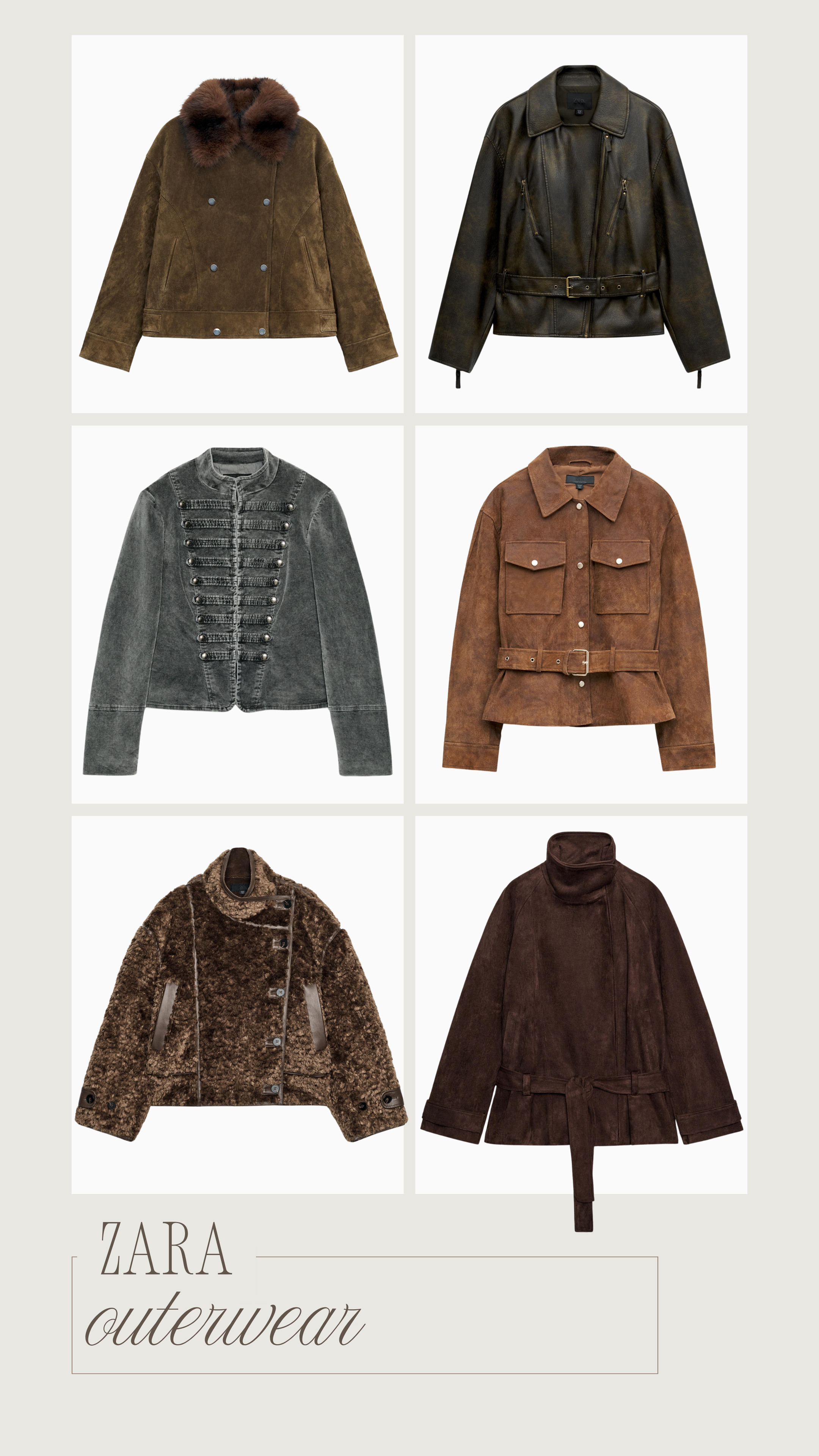 the jackets and coats at zara right now are perfect!!

outerwear, fall outfits, winter coat 

 #LTKgrwm #LTKootd