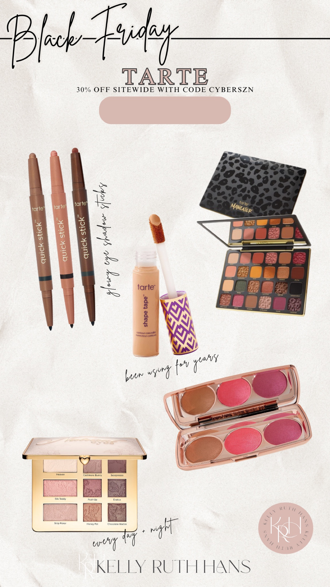 Tarte Black Friday deals!

#LTKCyberWeek #LTKHoliday #LTKGiftGuide