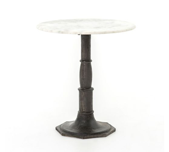 Christie Round Marble End Table (24") | Pottery Barn (US)