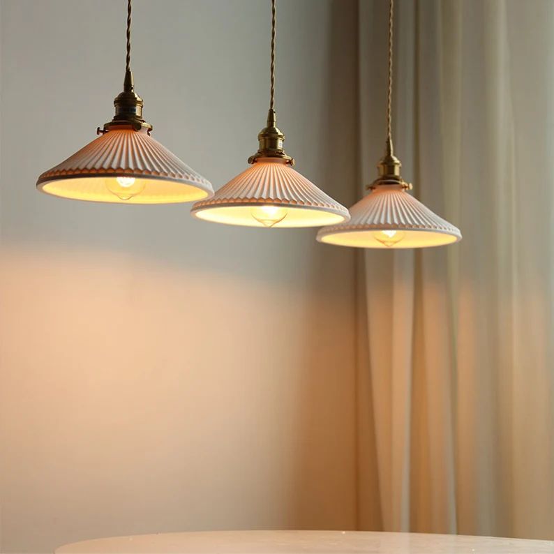 Pendant Light Ceramic Shade Brass Ceiling Light Fixture Lighting Pendant Lamp Chandelier Industri... | Etsy (CAD)
