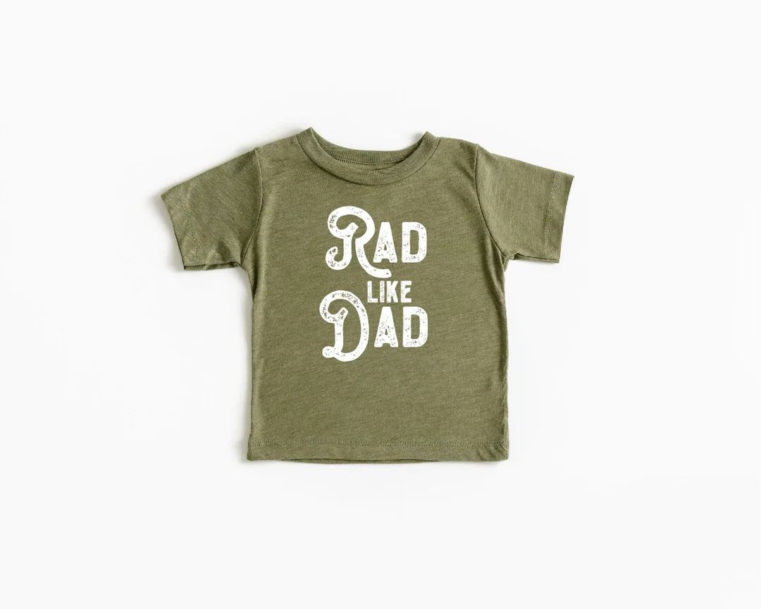 Rad like Dad Boys Shirt, Toddler Clothes, Baby Clothes, Simple Boys and Girls Clothes,  Boys Clot... | Etsy (US)