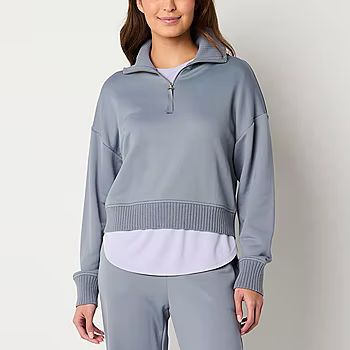 Stylus Womens Y Neck Long Sleeve Pullover Sweater | JCPenney