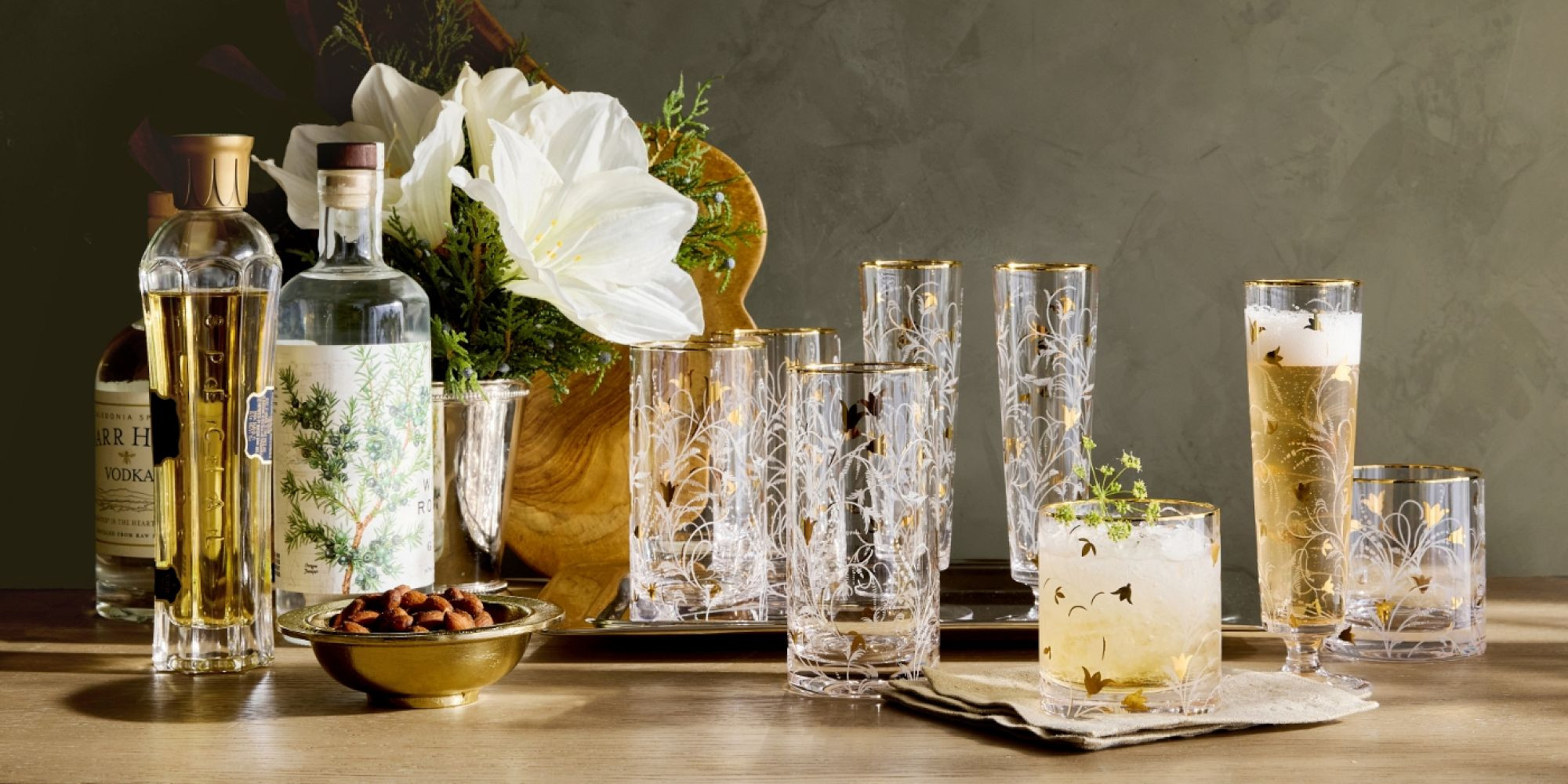 Gold Scatter Cocktail Glasses | Pottery Barn (US)