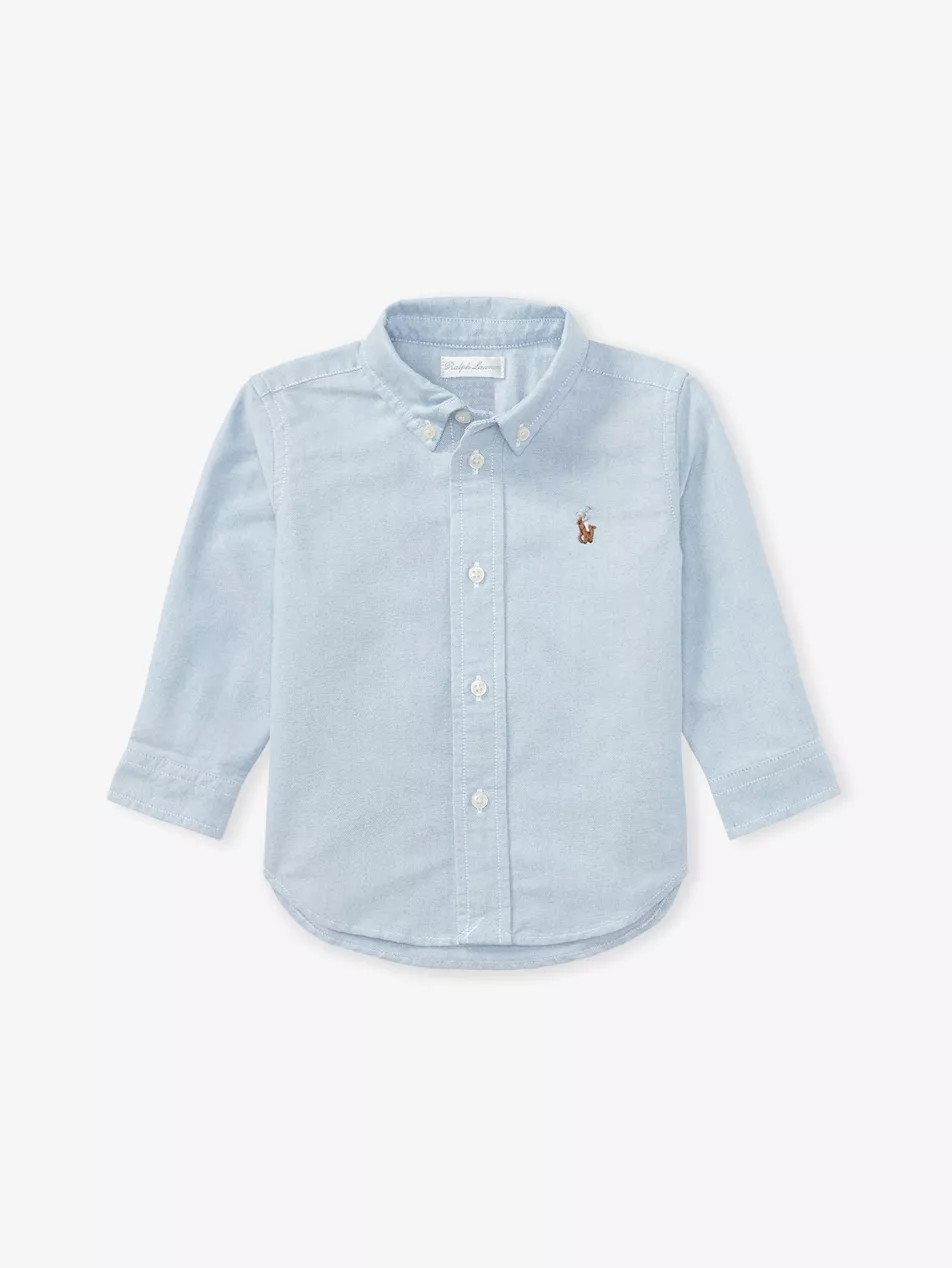 Boys' Sport Logo-Embroidered Cotton Shirt | Selfridges
