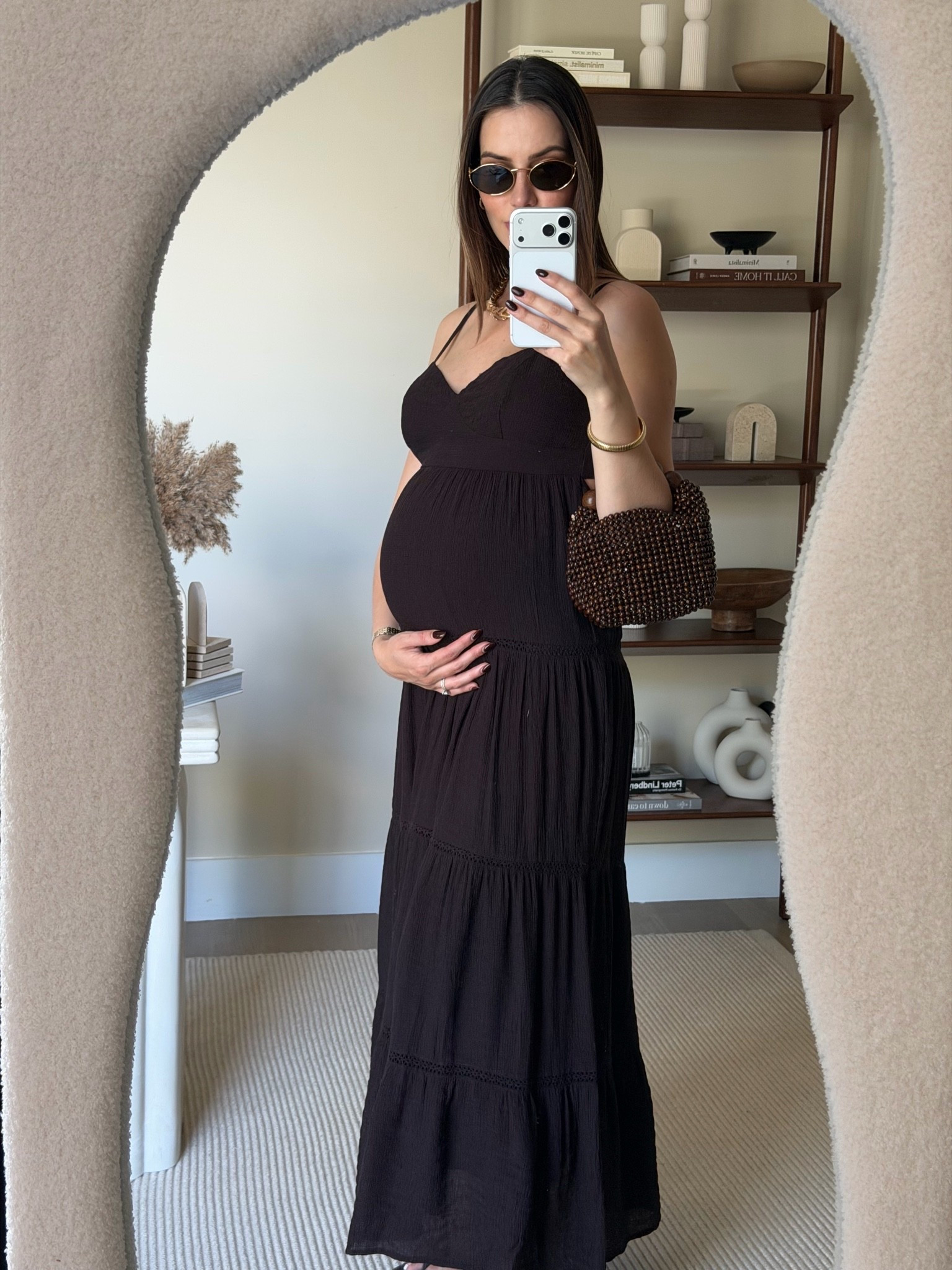 Beautiful chocolate maxi dress from @Zara summer collection ✨ fits the bump perfectly, it’s stretchy on the back and drawstrings on the chest! Love ittt ✨✨

#LTKBump #LTKmomlife #LTKootd
